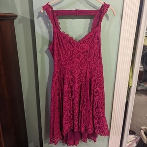 Large Summer Francesca's Pink Backless Dress